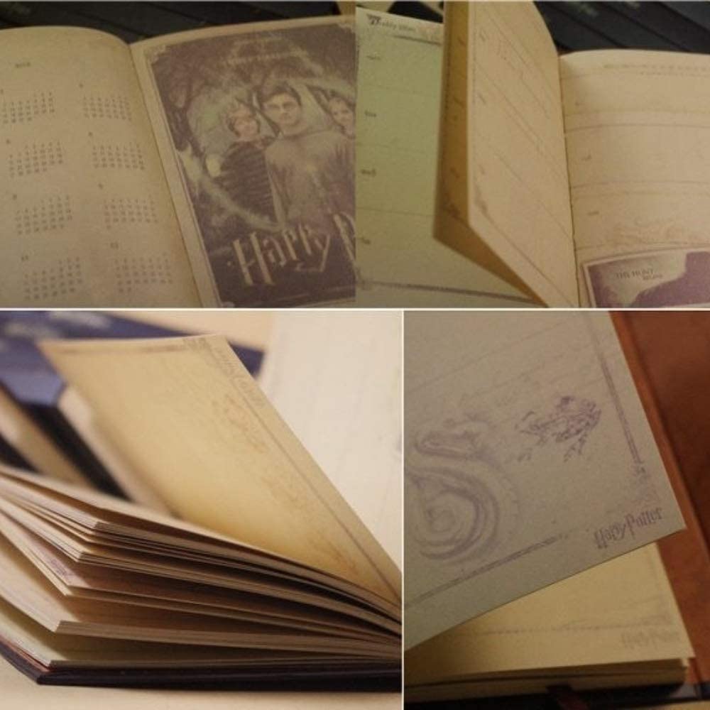 Harry Potter Cuaderno Vintage Con Pluma