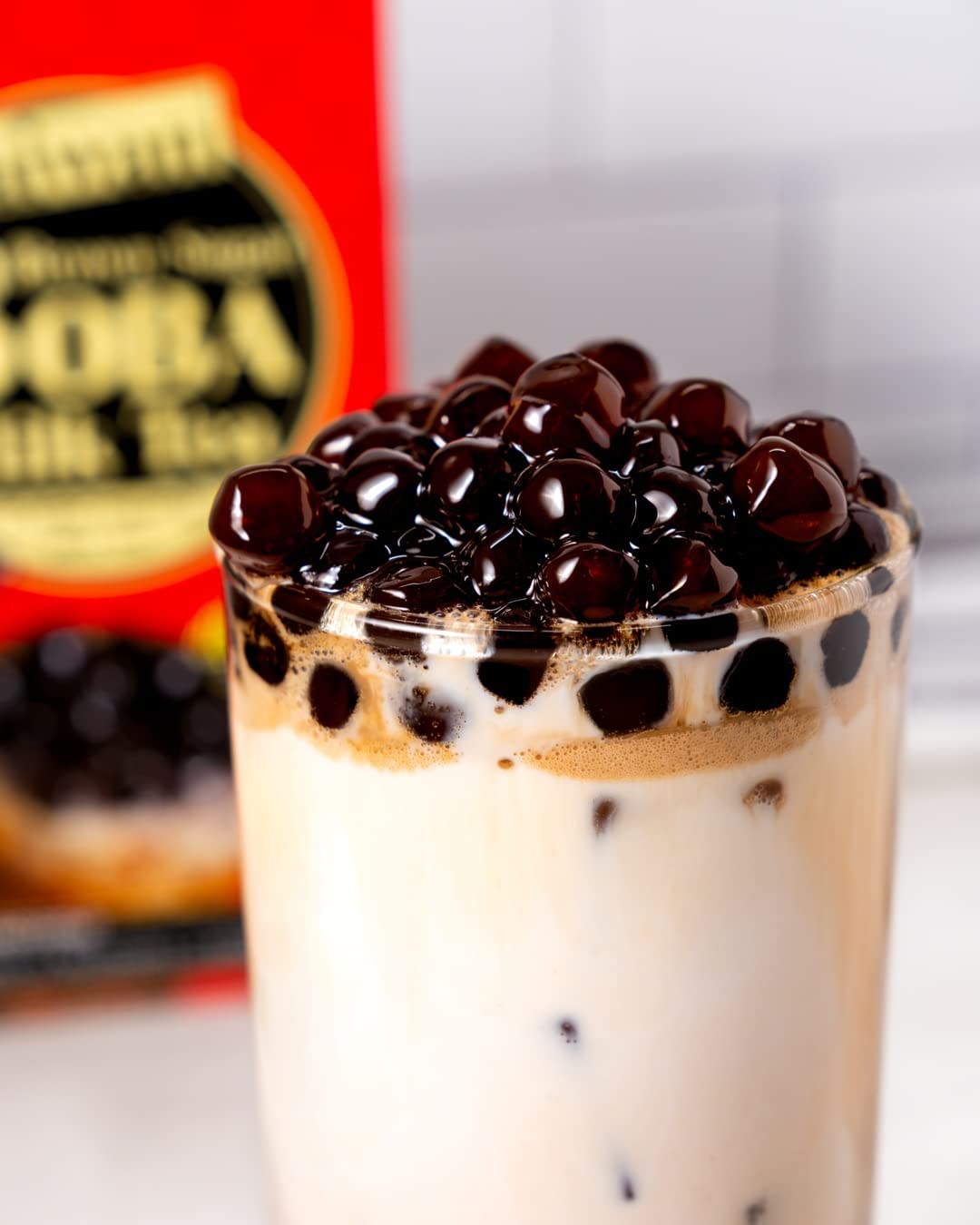 J WAY Instant Boba Bubble Pearl - Kit de Té De leche Con Tapioca