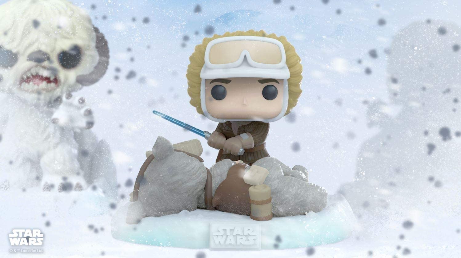 Funko Pop! Deluxe Star Wars: Battle Echo Base Series - Han Solo y Tauntaun Figura 2 de 6