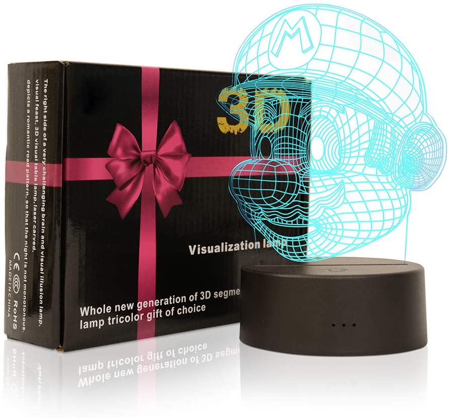 Nintendo Mario Bross Lampara Holografica