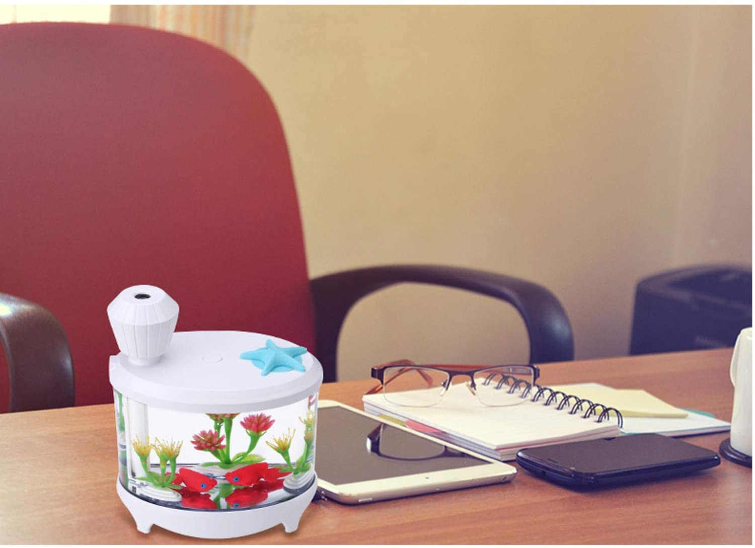 Humidificador Difusor Estilo Pecera Para Escritorio