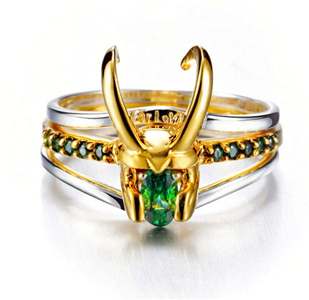 Loki Set De Anillos 3 Pcs Plata .925