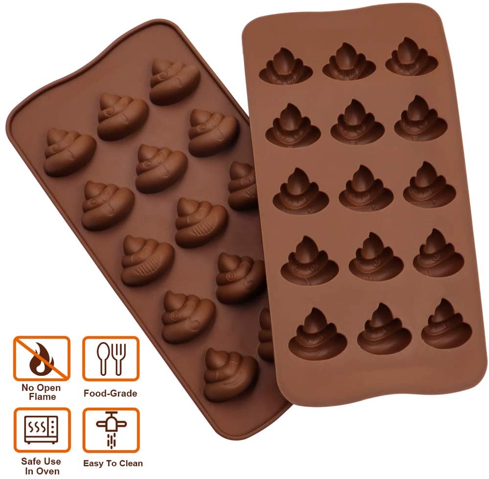 Moldes Silicona Emoji Popo Cocina Reposteria