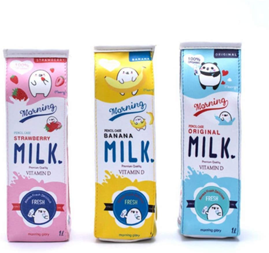 Set De Bolsas Lapiceras Carton De Leche