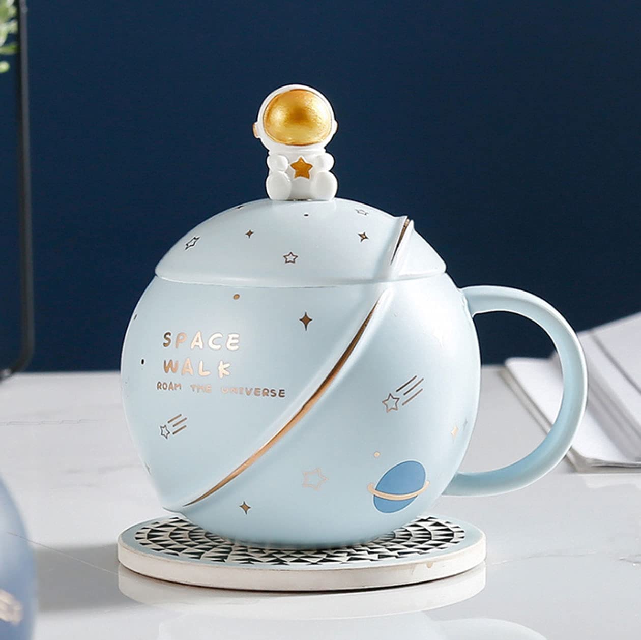 Astronauta Taza Y Cuchara Universo Espacio Space Walk