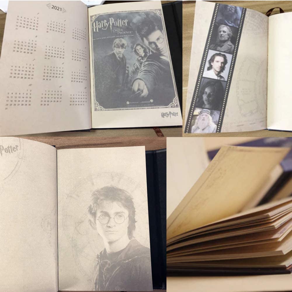 Harry Potter Cuaderno Vintage Con Pluma