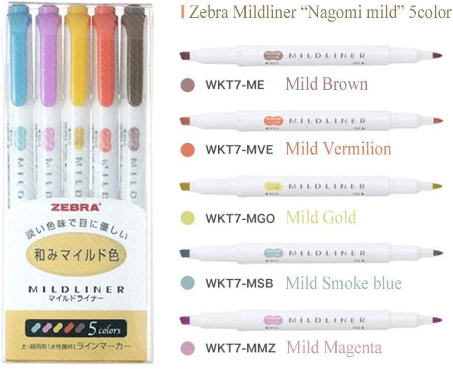 Midliners Zebra 25 Plumones Resaltadores Rotulador