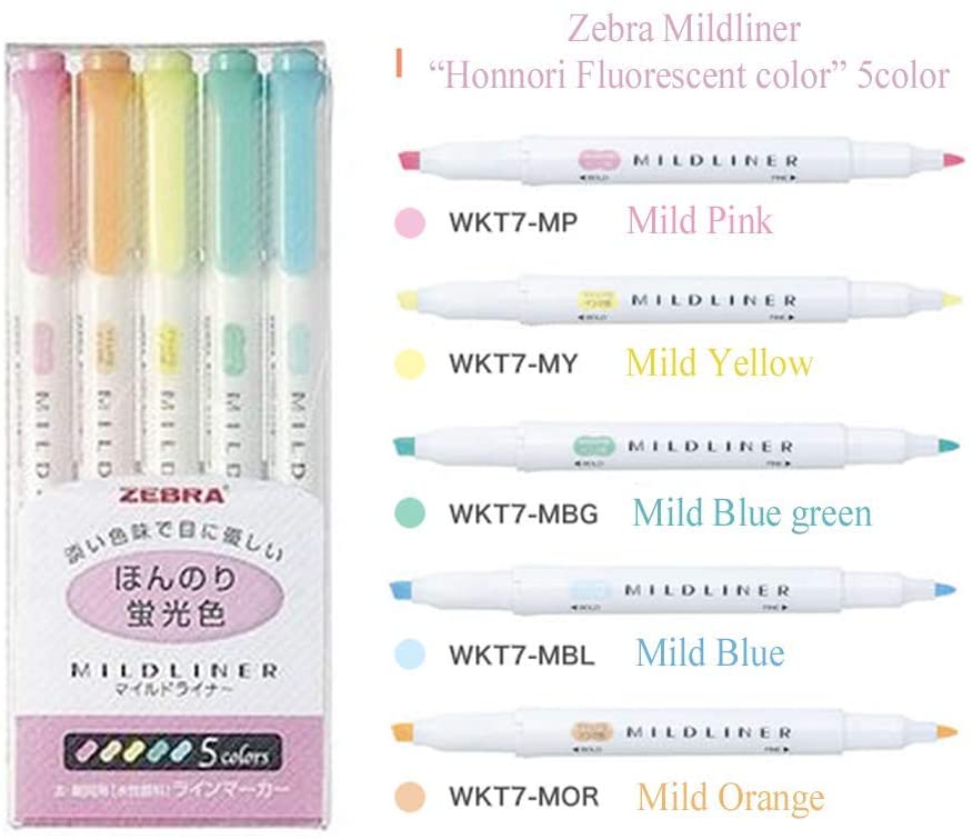 Midliners Zebra 25 Plumones Resaltadores Rotulador