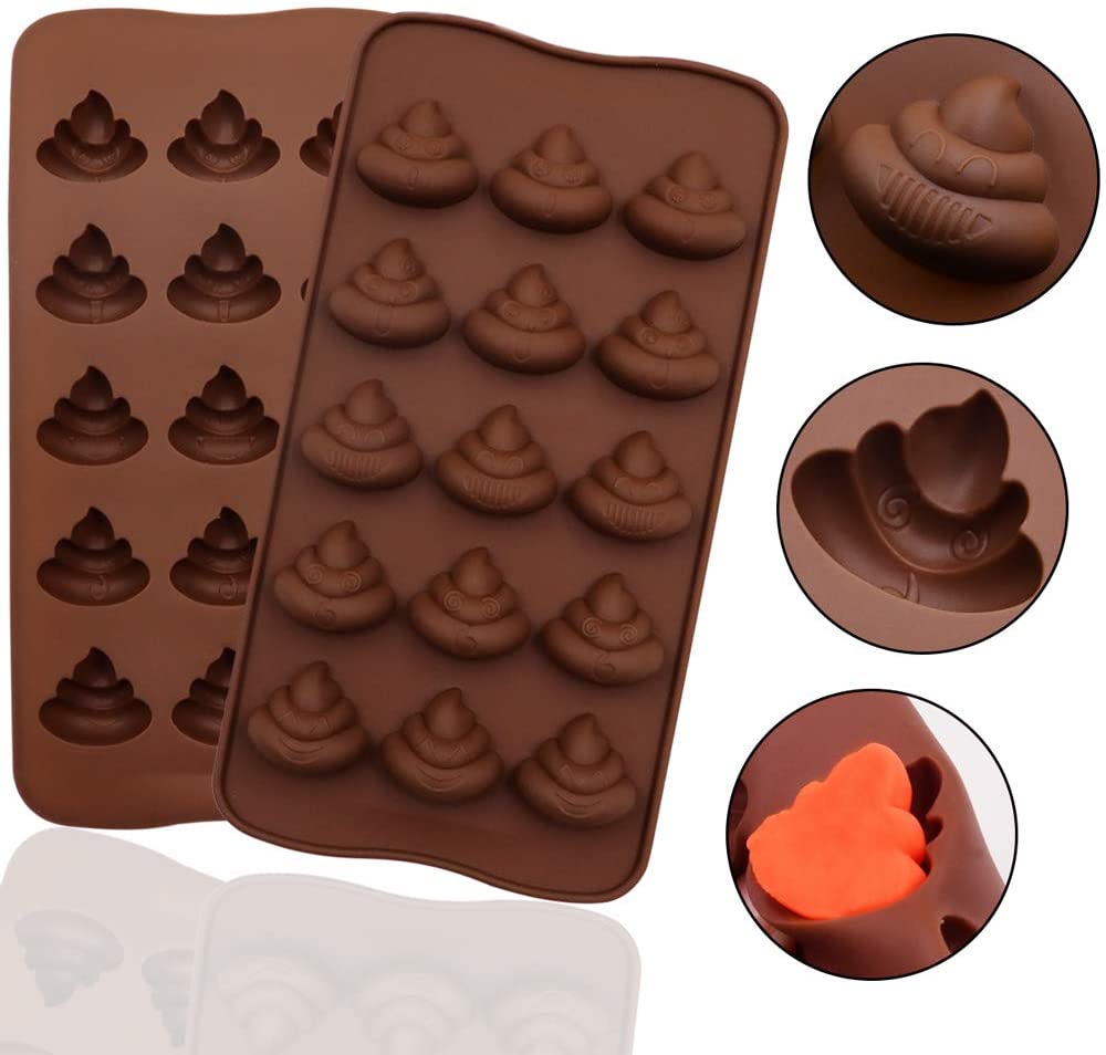 Moldes Silicona Emoji Popo Cocina Reposteria