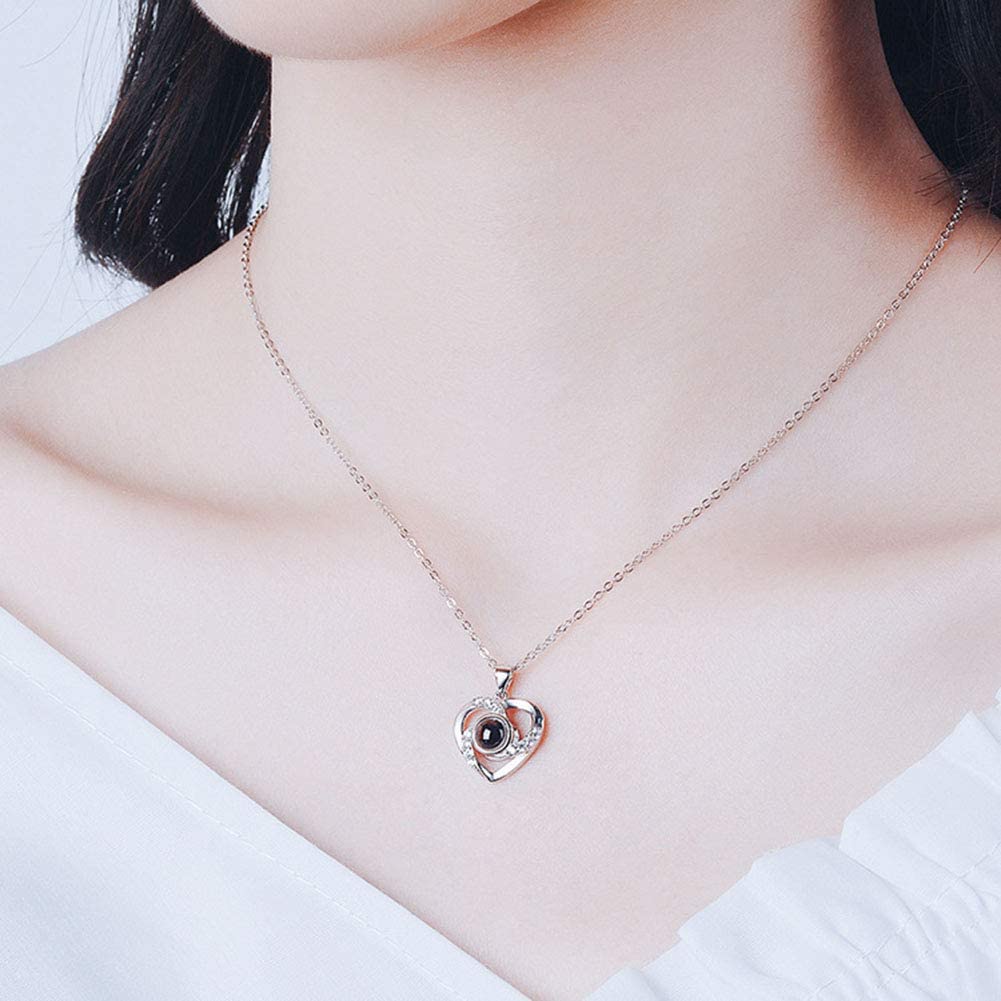 Collar Personalizado Con Foto Proyeccion Te amo