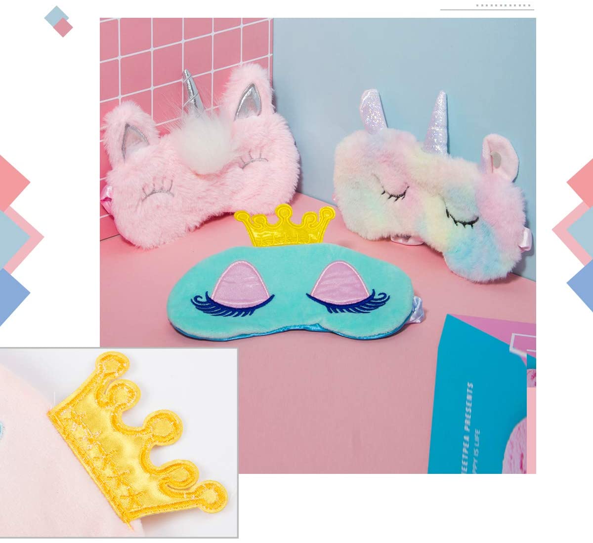 Set De Mascara Para Dormir 8 Unidades