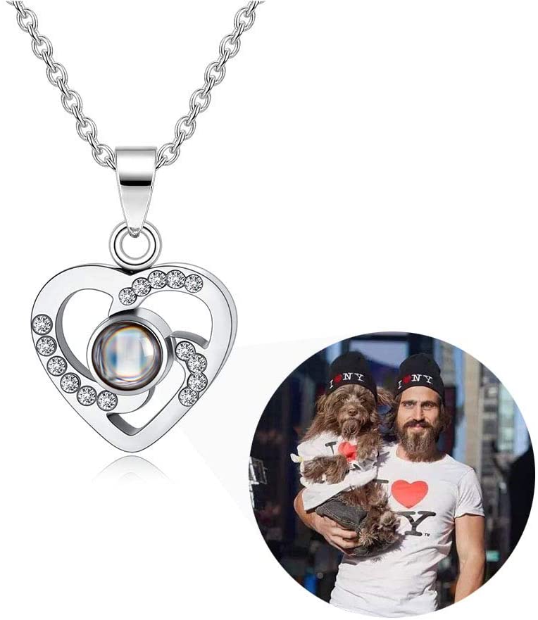 Collar Personalizado Con Foto Proyeccion Te amo