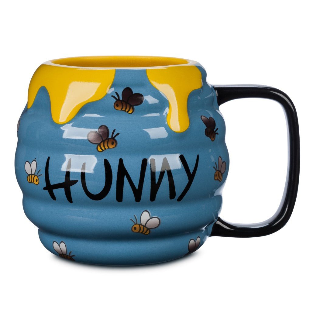 Winnie Pooh Taza Tarro De Miel Azul Abejas