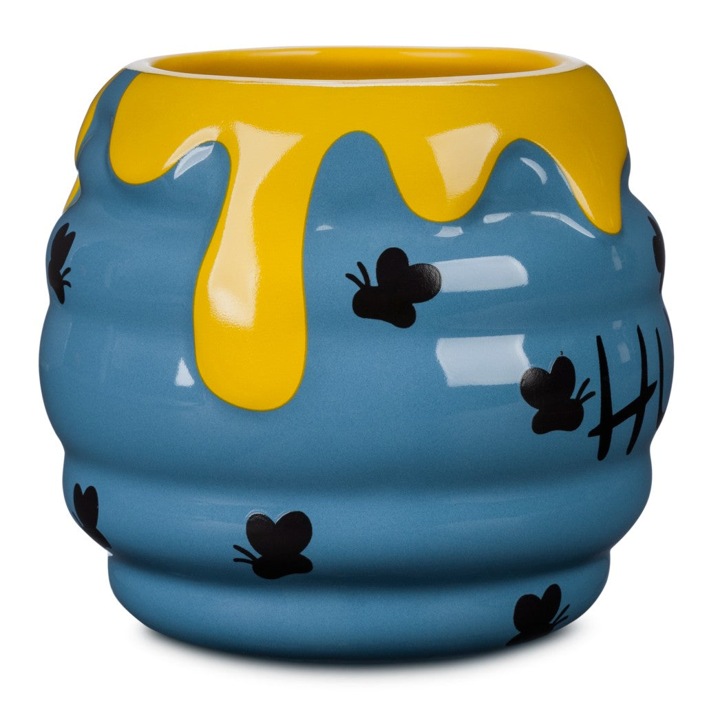 Winnie Pooh Taza Tarro De Miel Azul Abejas