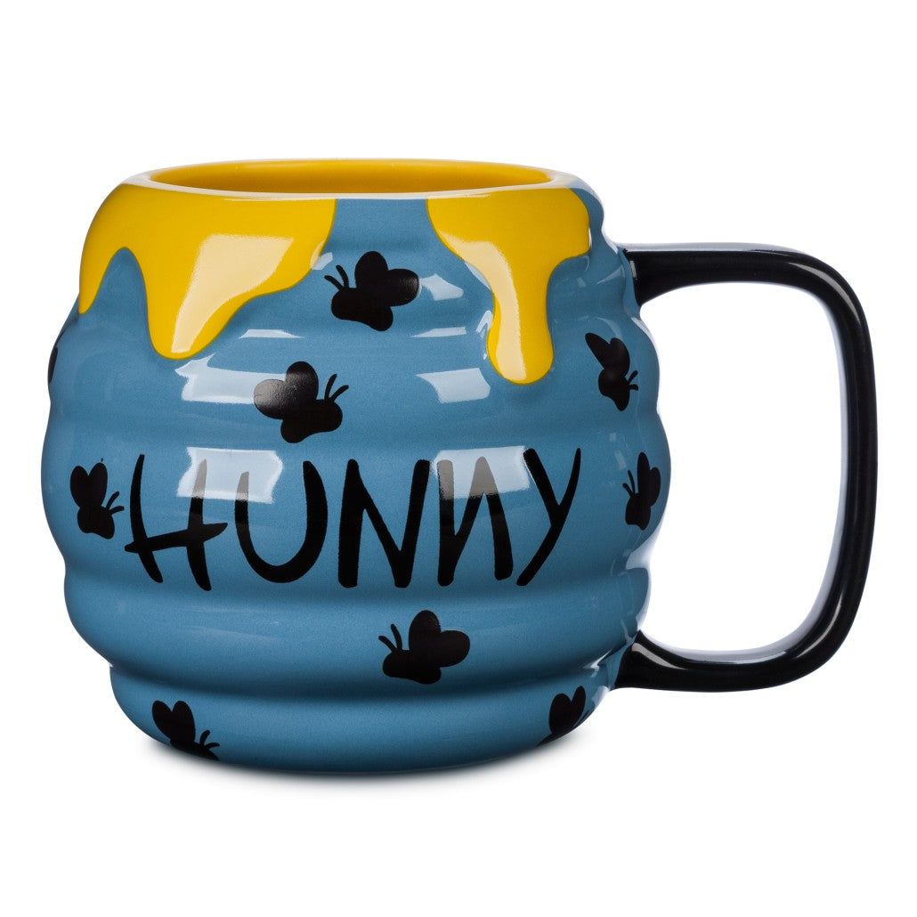 Winnie Pooh Taza Tarro De Miel Azul Abejas