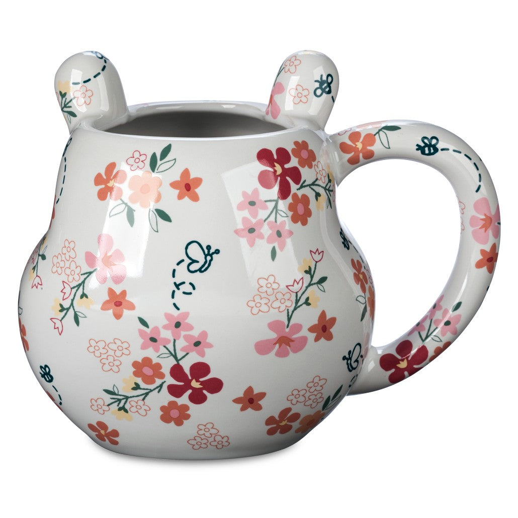 Winnie Pooh Taza Floral Rostro