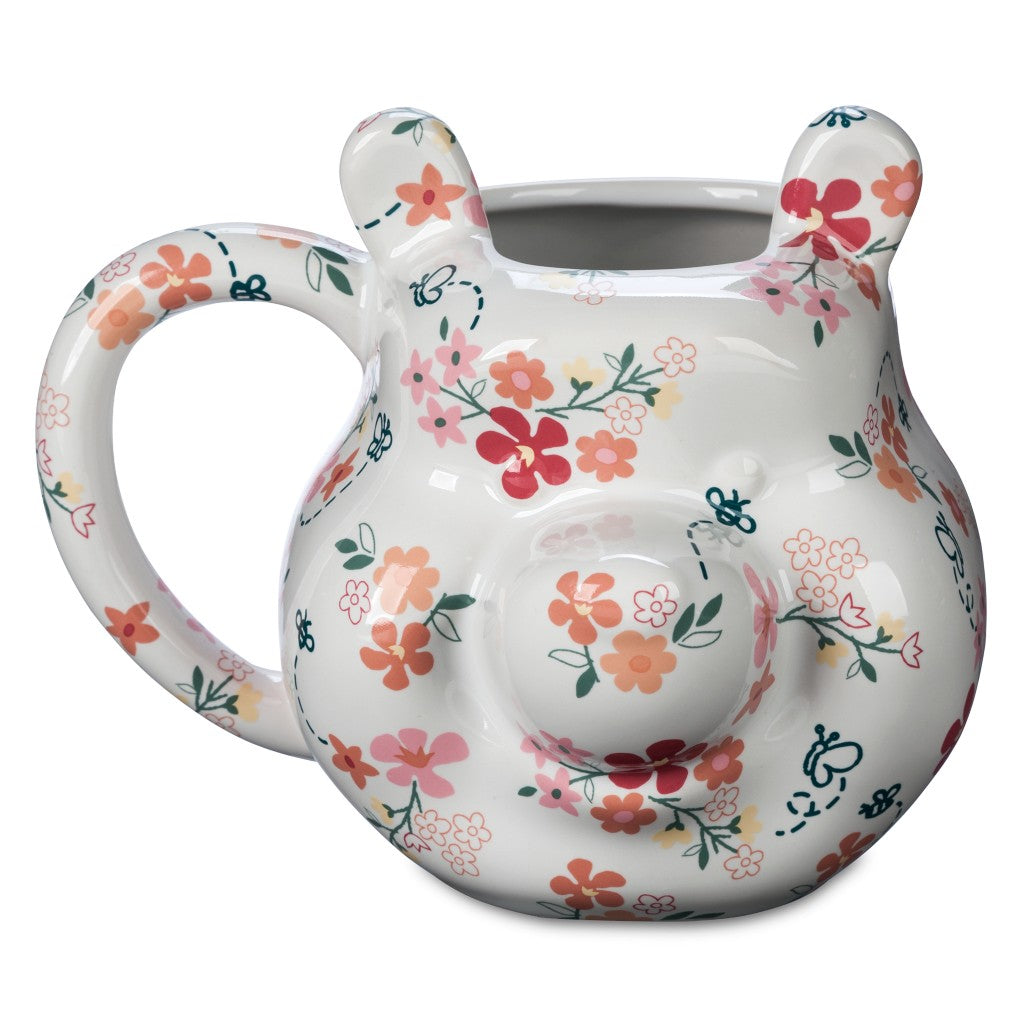 Winnie Pooh Taza Floral Rostro