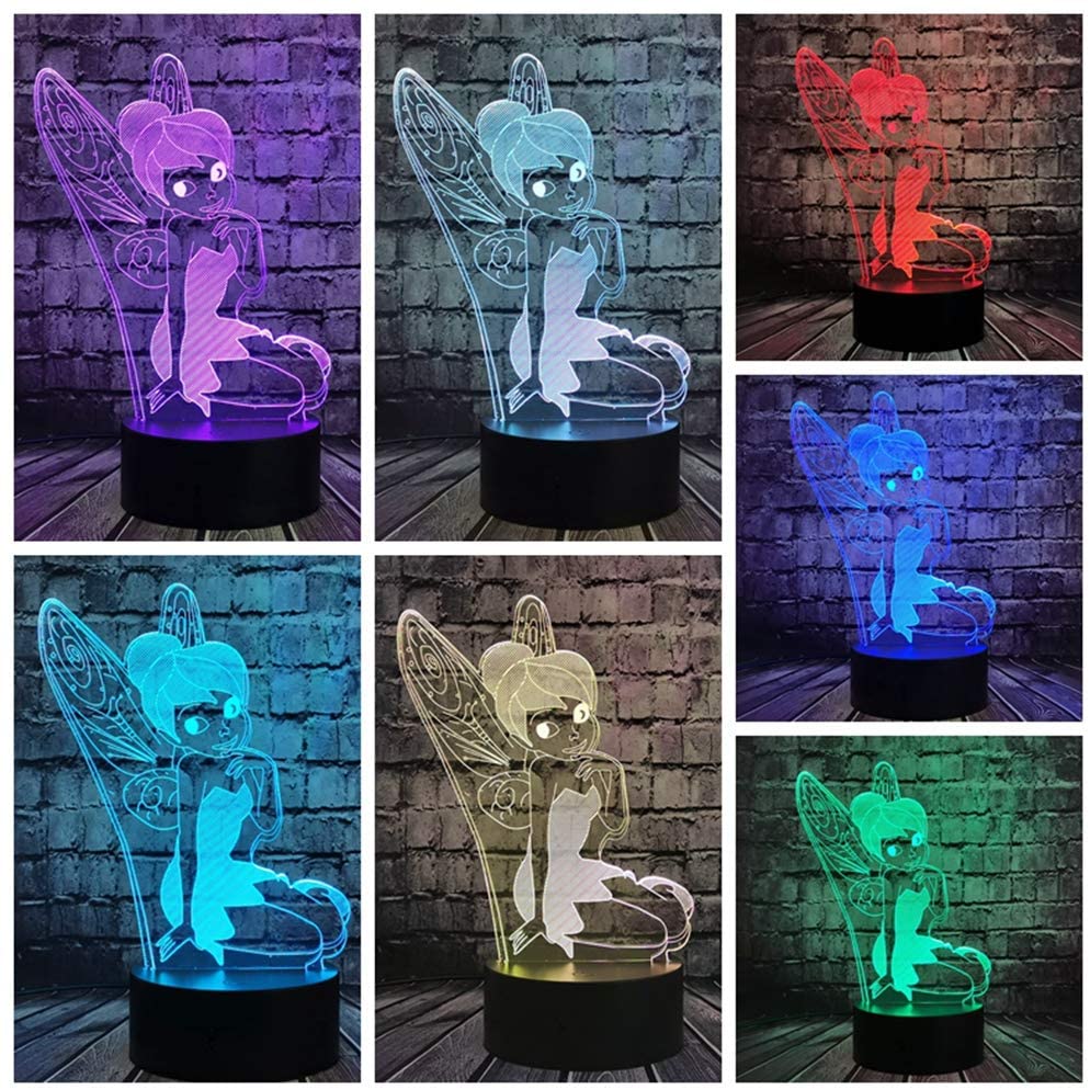 Peter Pan Lampara Tinkerbell Holografica Campanita