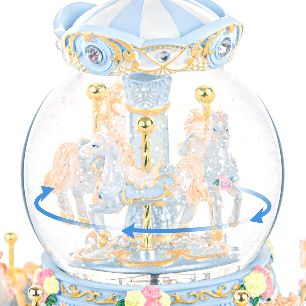 Carrusel Bola De Nieve Caja Musical