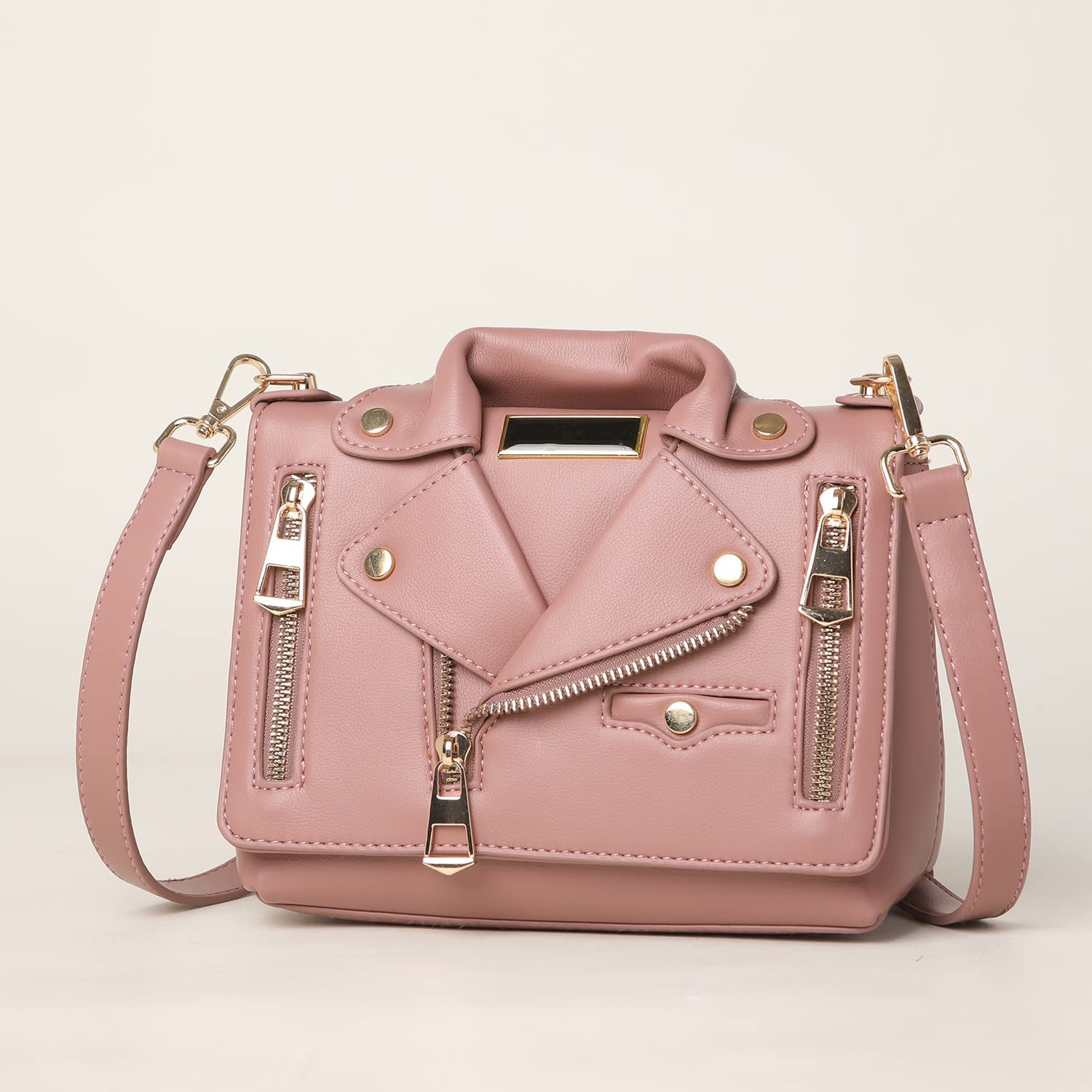 Bolsa Chamarra De Cuero Crossbody