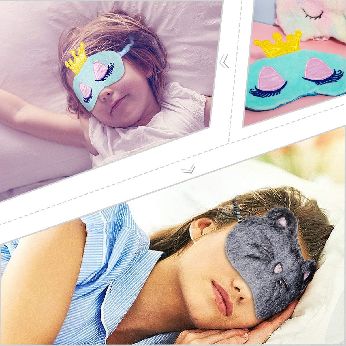 Set De Mascara Para Dormir 8 Unidades