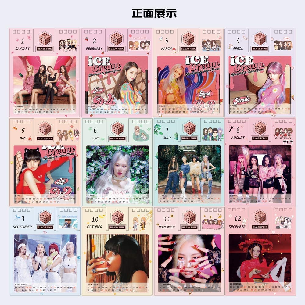 Black Pink Calendario 2021