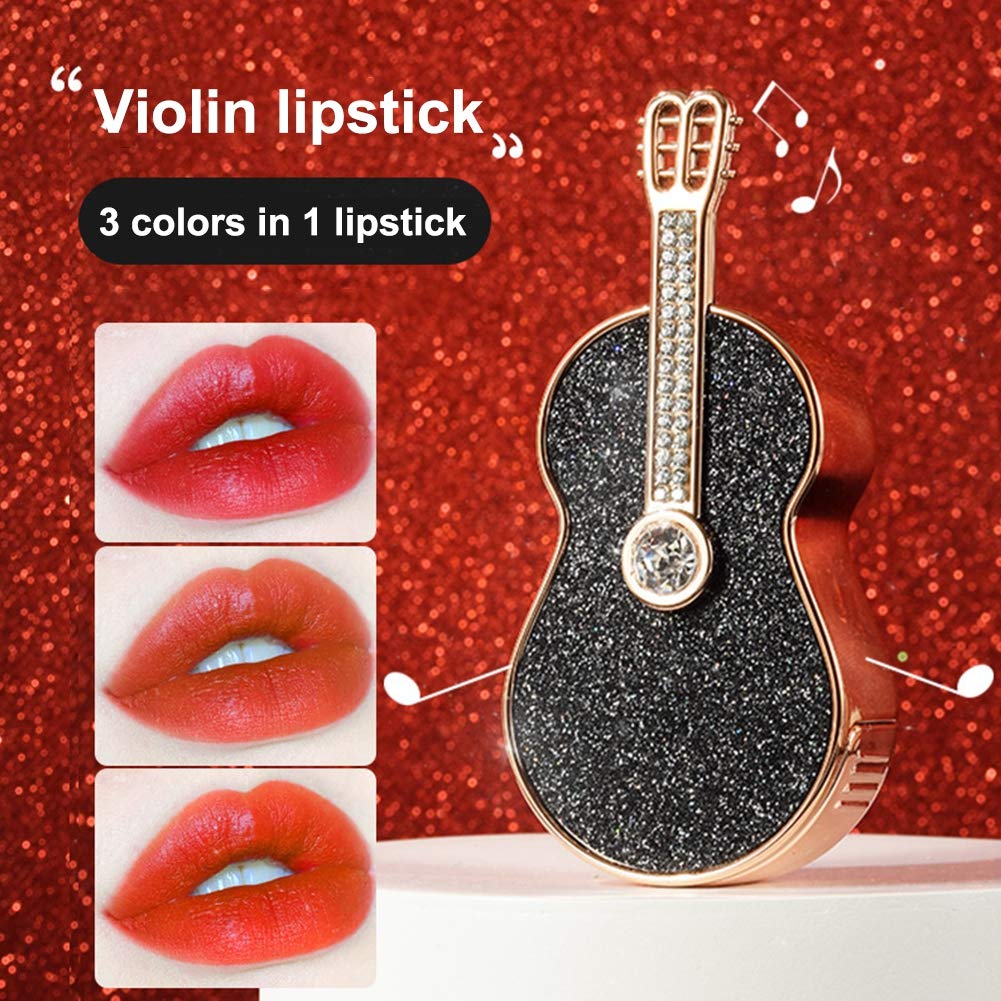 Labial Guitarra 3 Tonos En 1