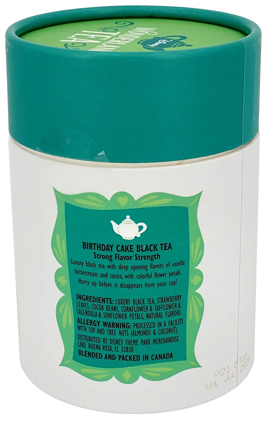 Alicia En El Pais De Las Maravillas Bolsas De Te Wonderland Tea Unbirthday Cake Blend