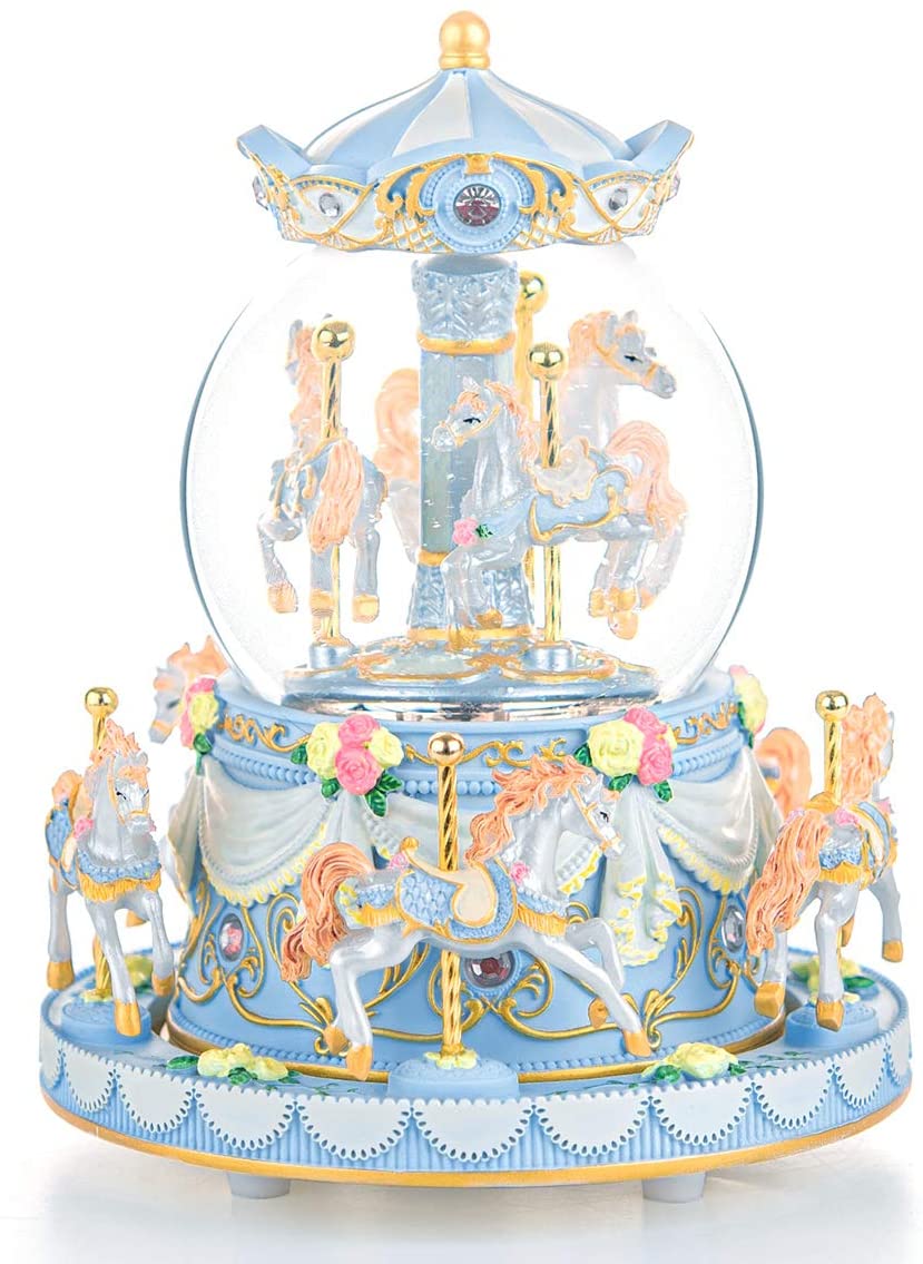 Carrusel Bola De Nieve Caja Musical