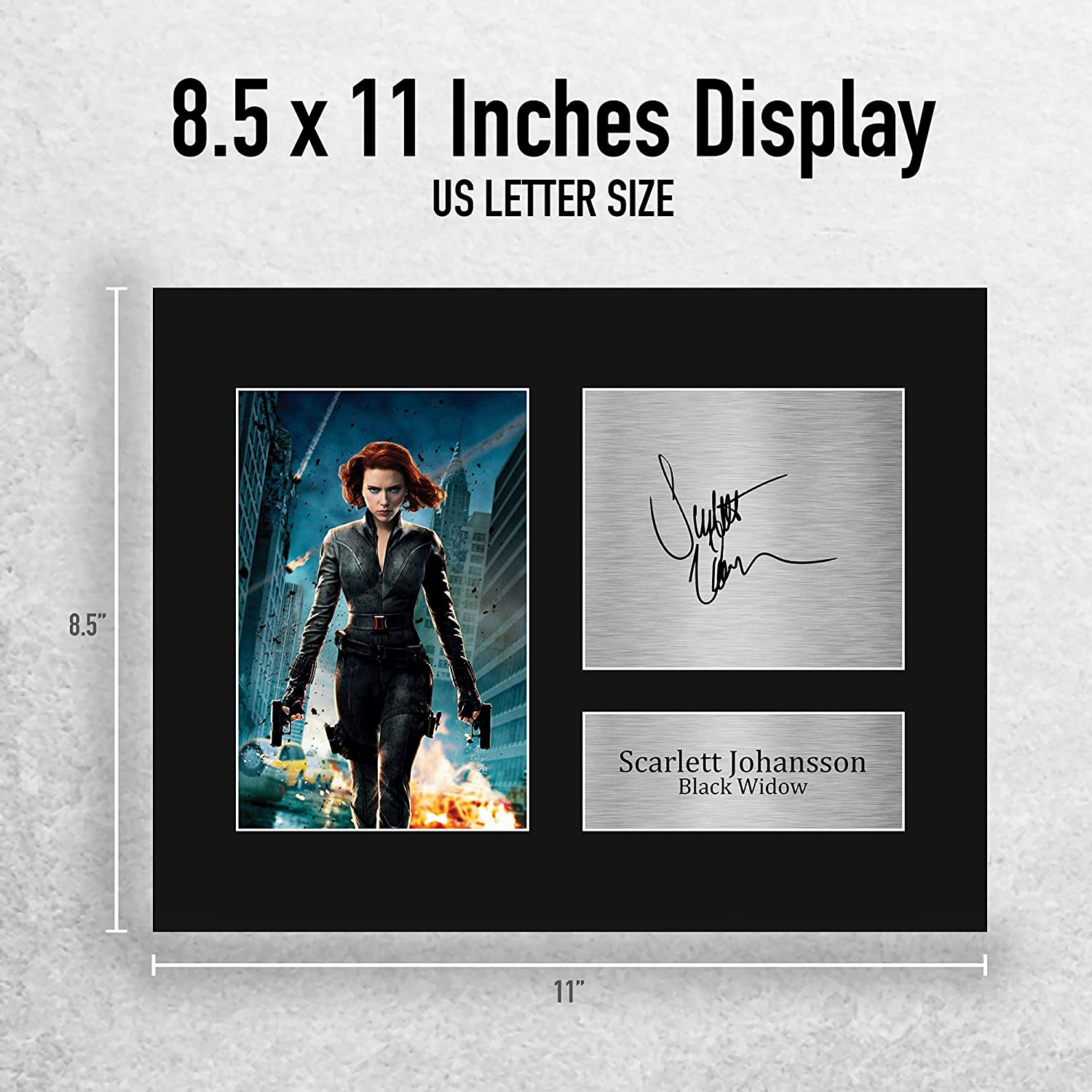 Black Widow HWC Trading Scarlett Johansson USL Firmado Cuadro