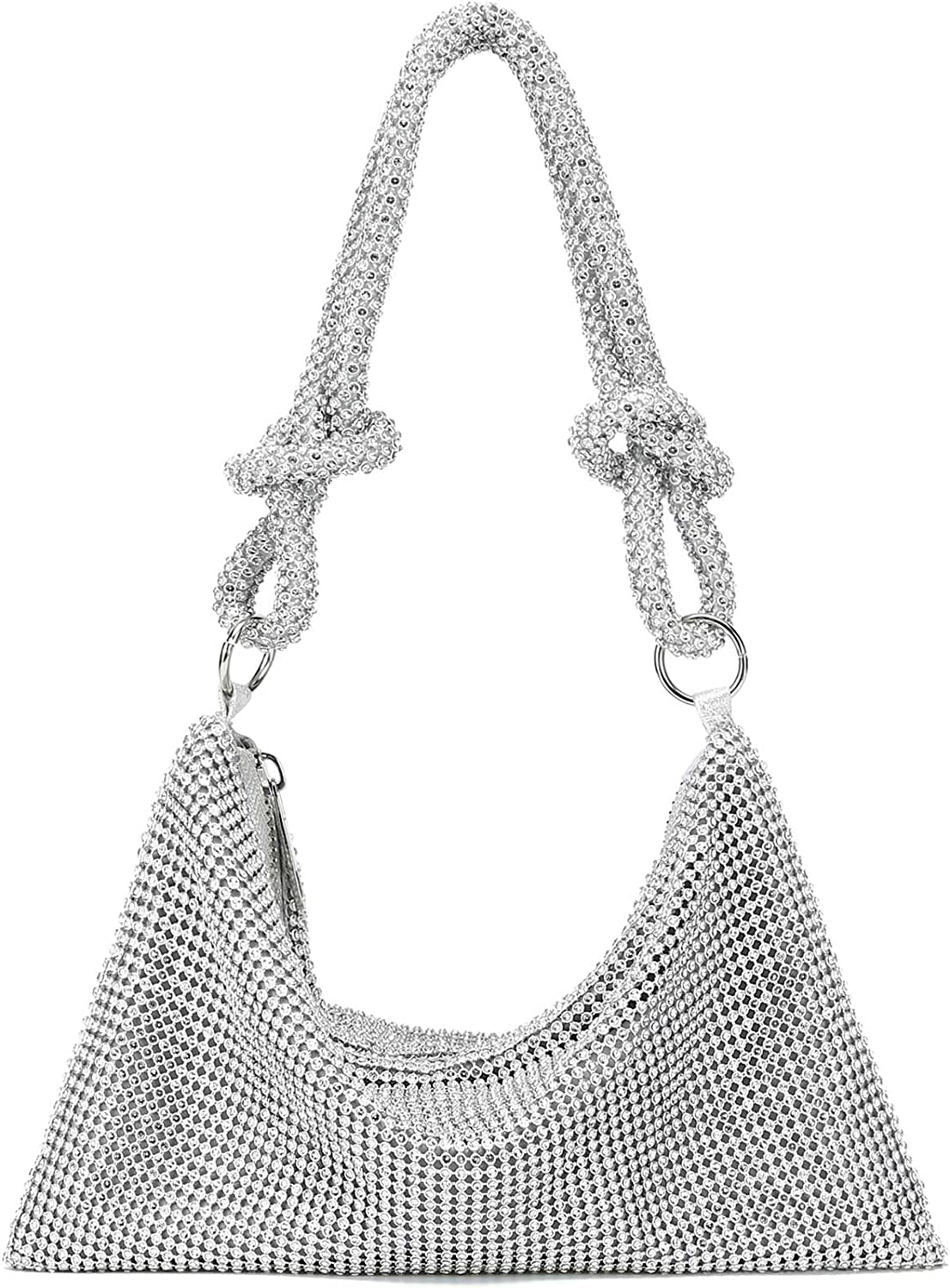 Bolso Diamante Shoulder Bag Plateada