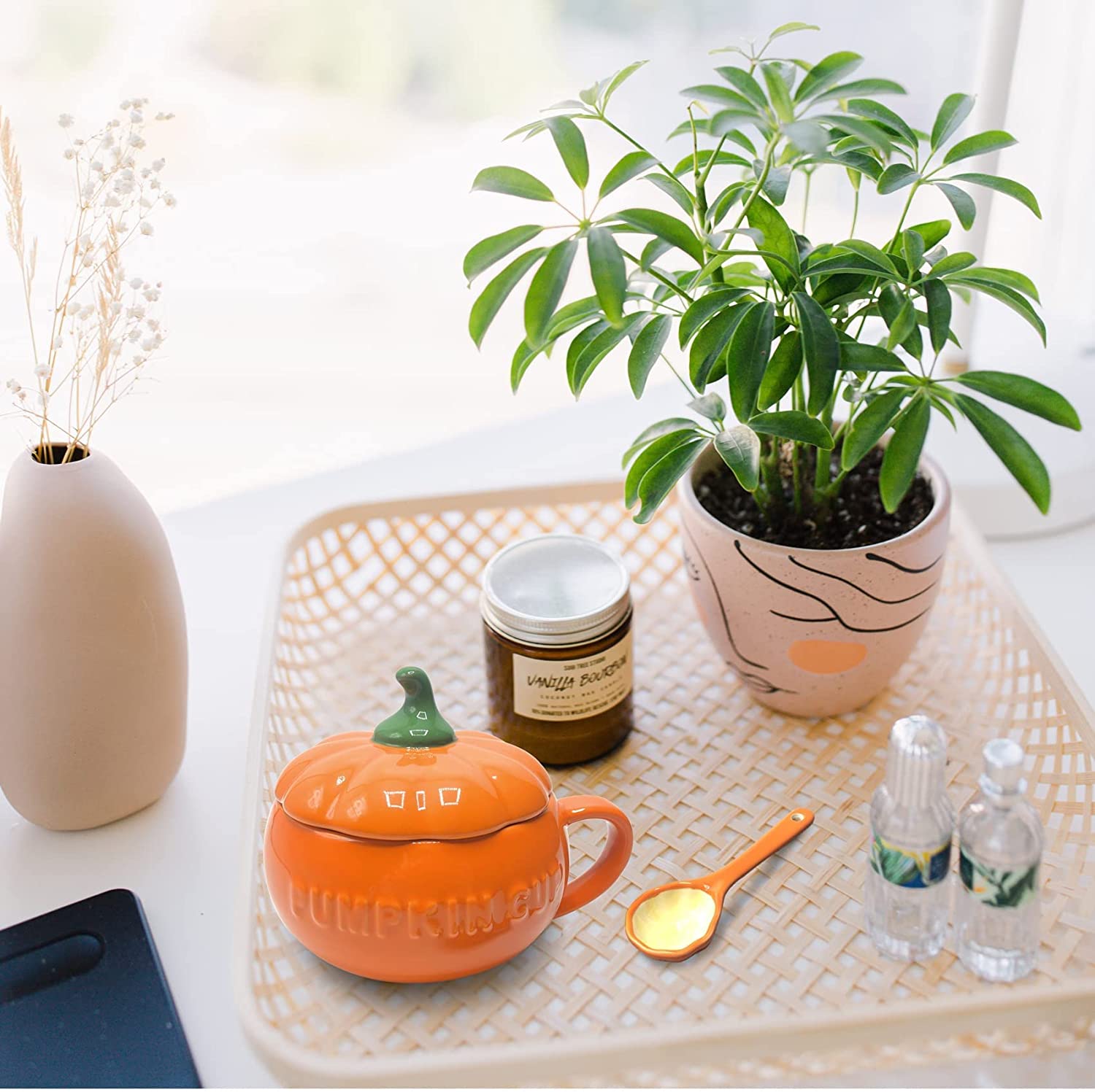 Taza Calabaza Y Cuchara