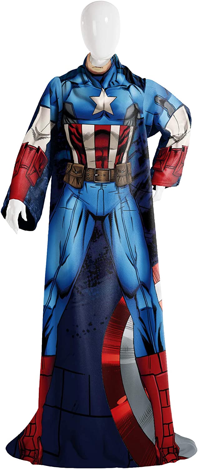 Marvel Capitan America Cobija Con Mangas