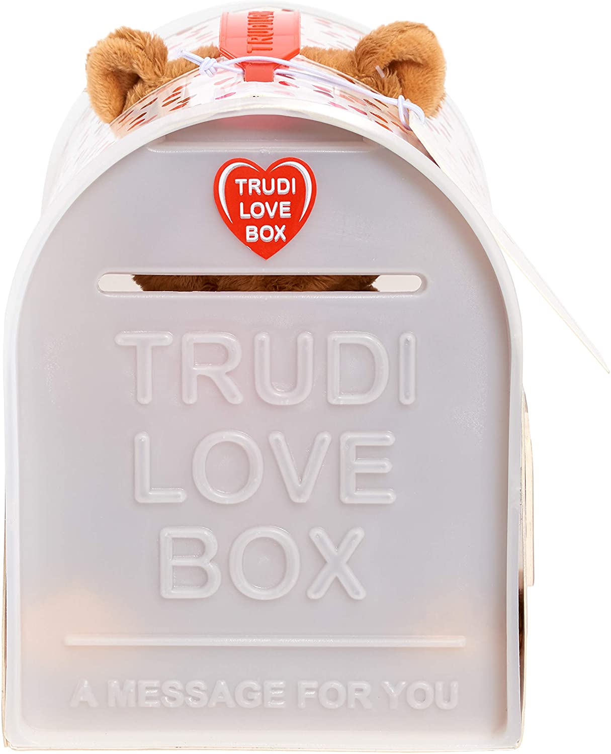 Peluche Oso Trudy Con Caja Para Cartas Buzon Amor Pareja