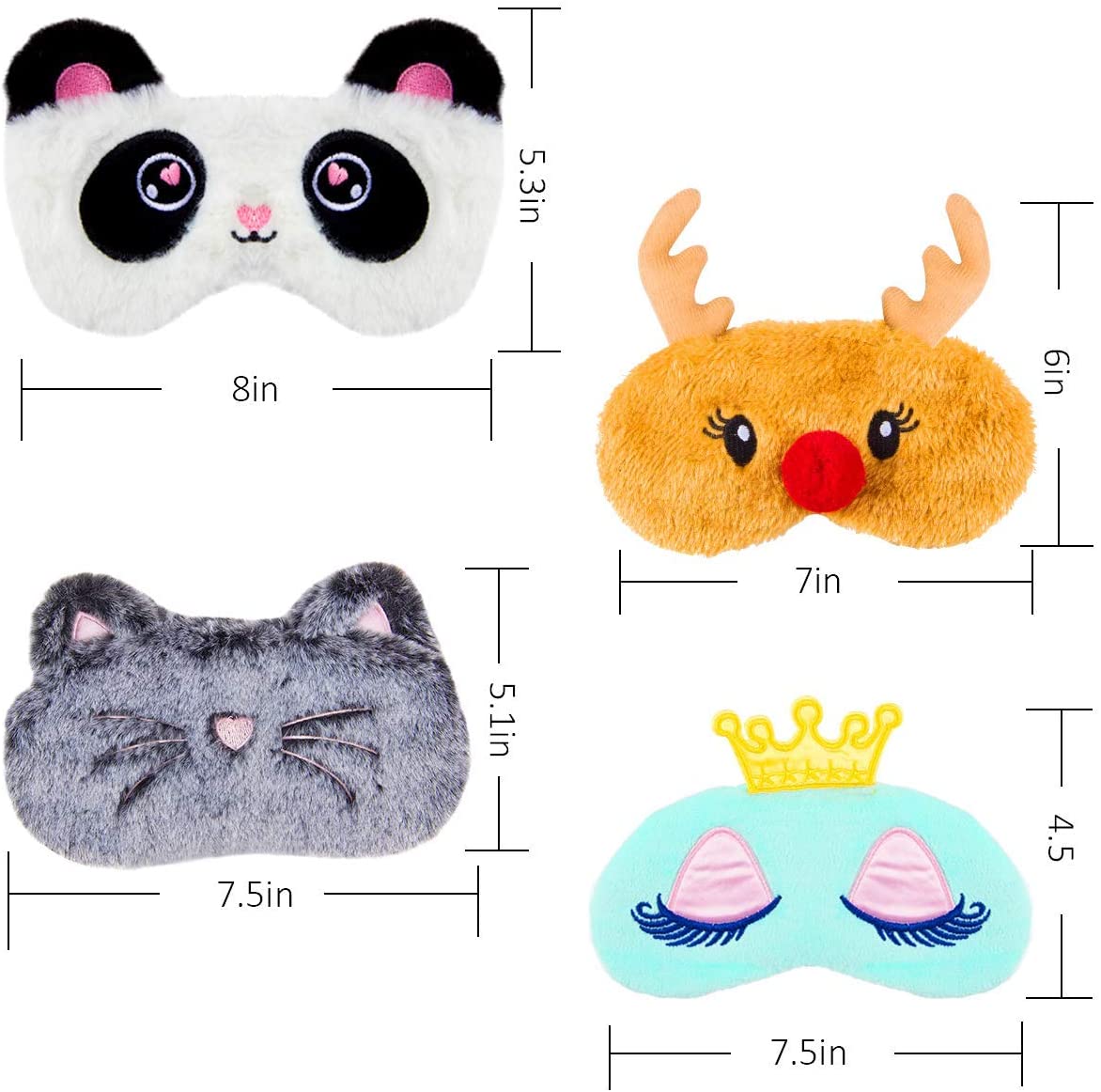 Set De Mascara Para Dormir 8 Unidades