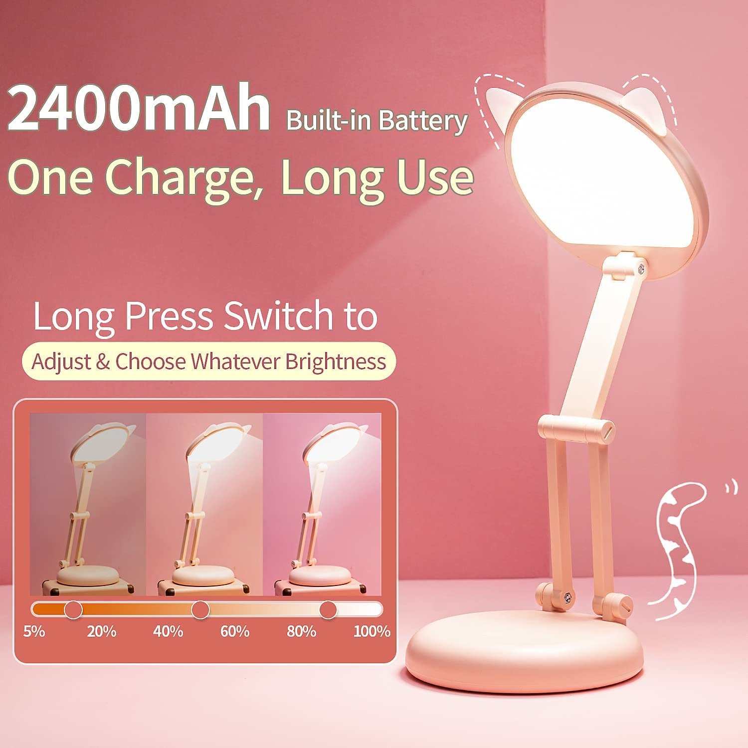 Lampara Gatito Portable LED