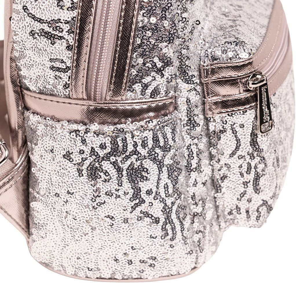 Mickey Mouse Mochila Lentejuelas Rosegold