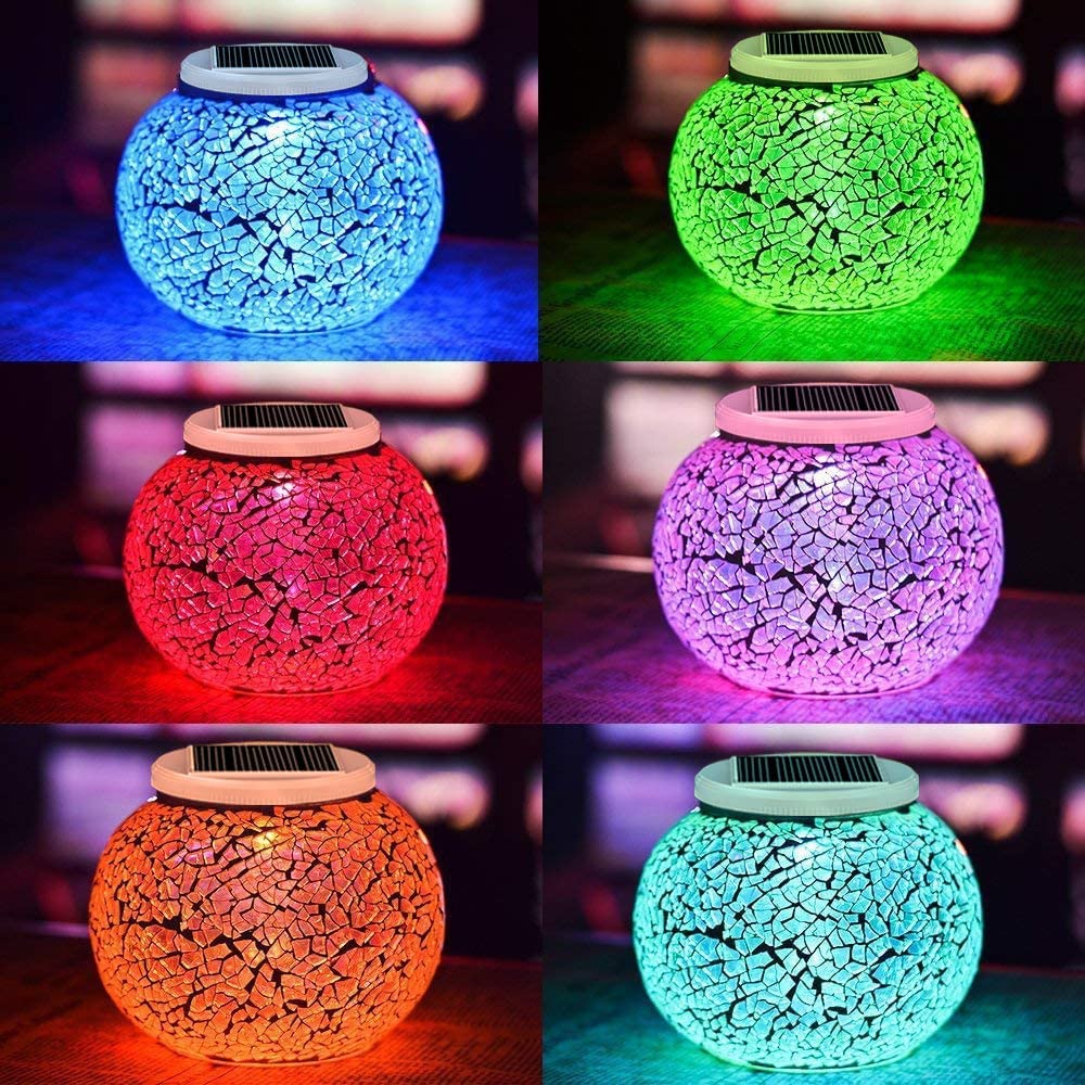 Luces Solares Para Mesa Lampara Luna