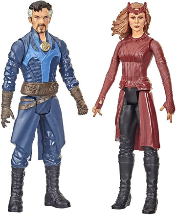 Marvel Doctor Strange Y Bruja Escarlata Set Figura Accion