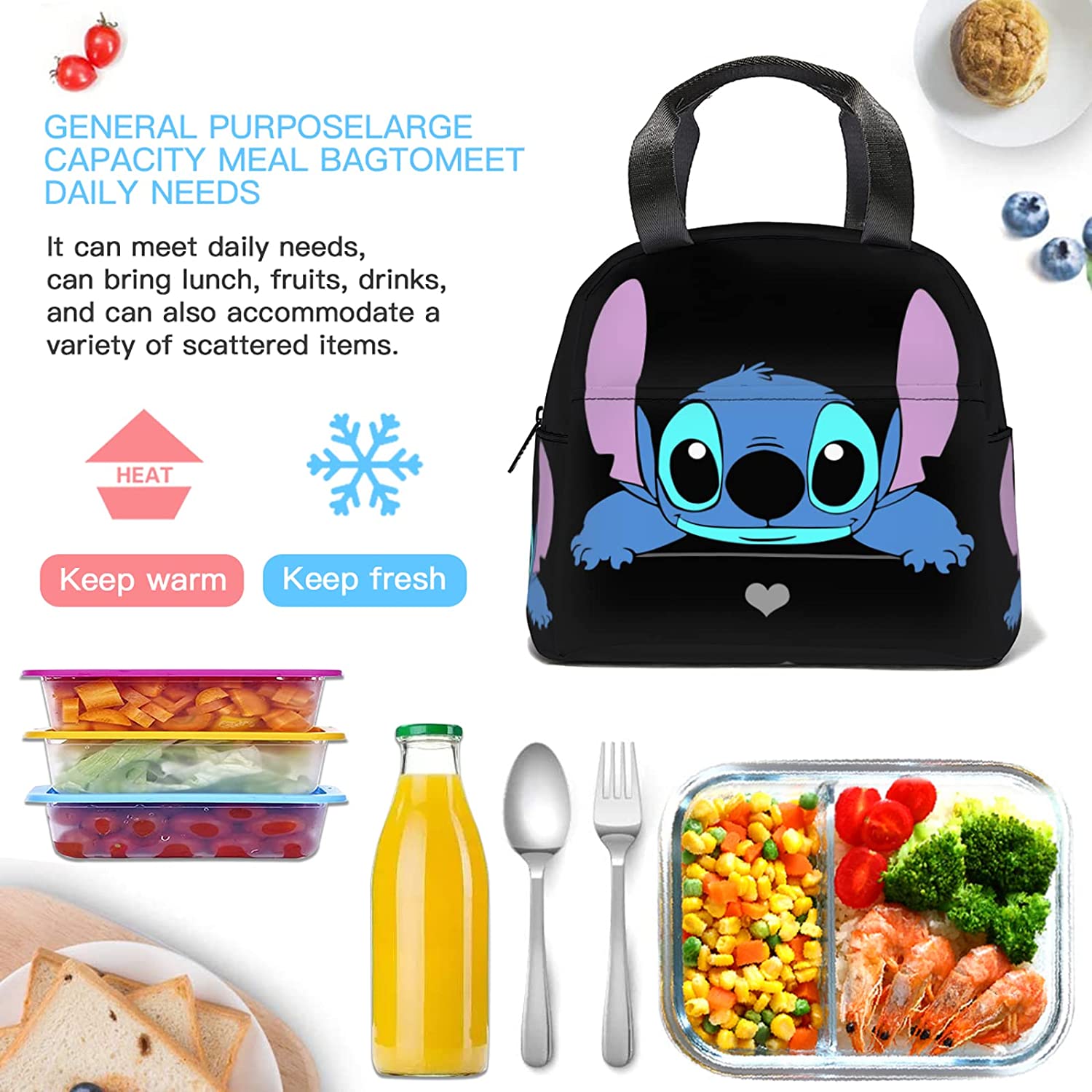 Stitch Lonchera Corazon