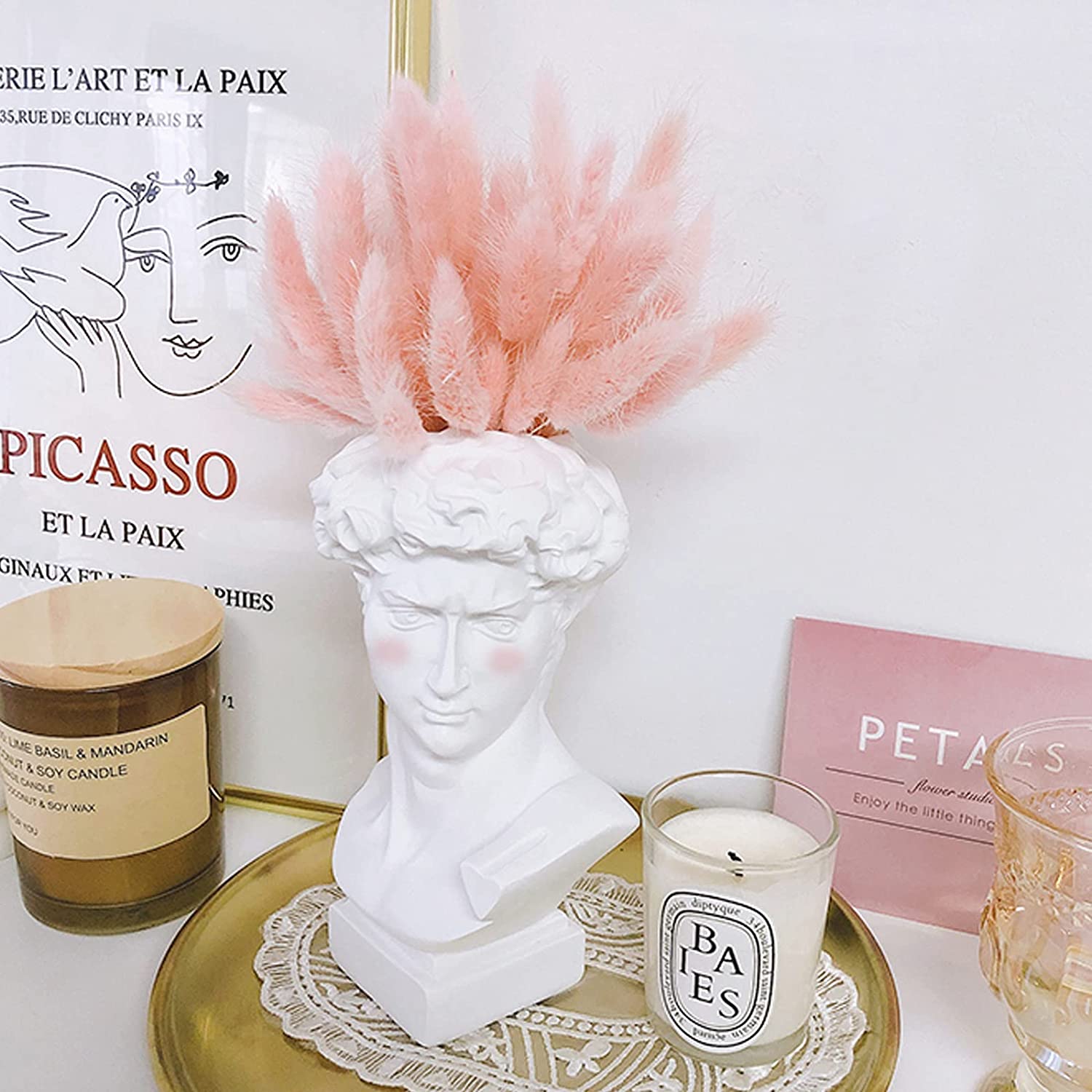 Soporte Lapices, Maquillaje Estatua Decoracion