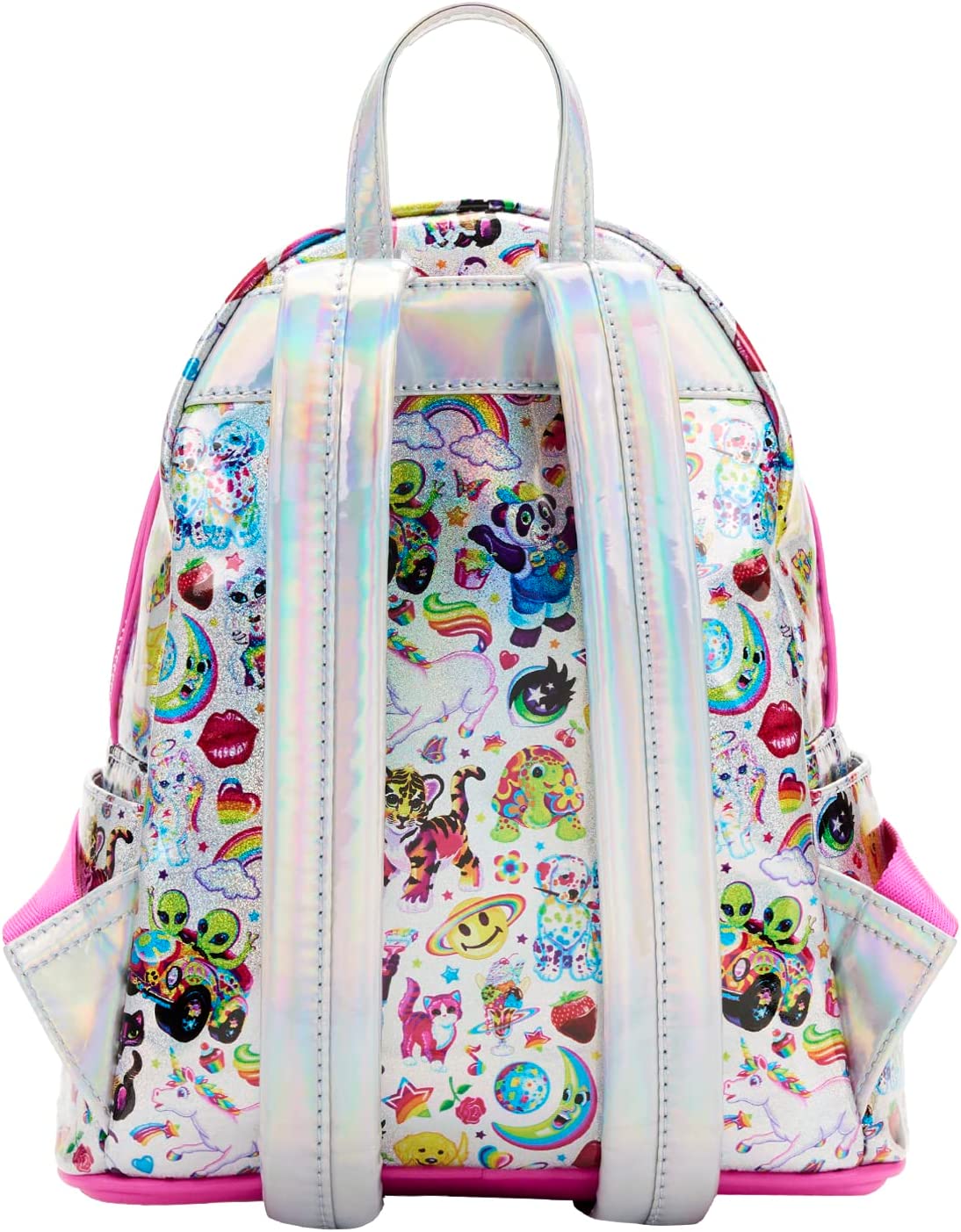 Lisa Frank Mochila Plateada Iconos