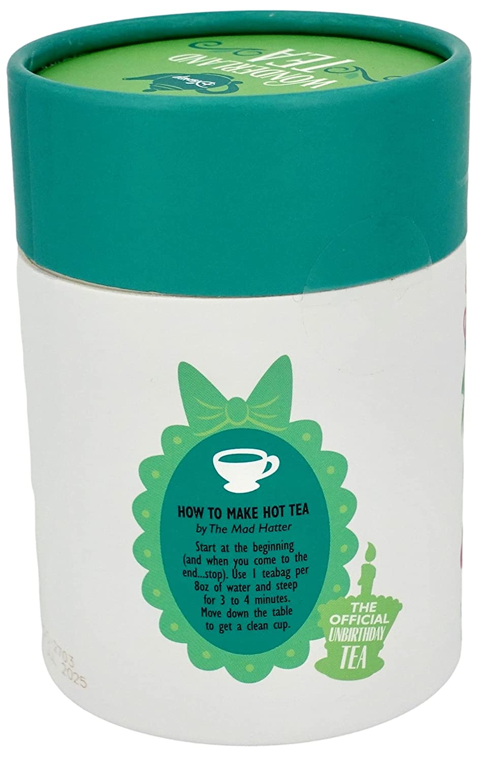 Alicia En El Pais De Las Maravillas Bolsas De Te Wonderland Tea Unbirthday Cake Blend