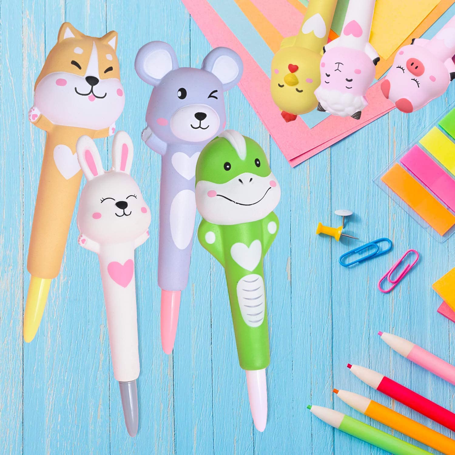 Set De Boligrafos Kawaii