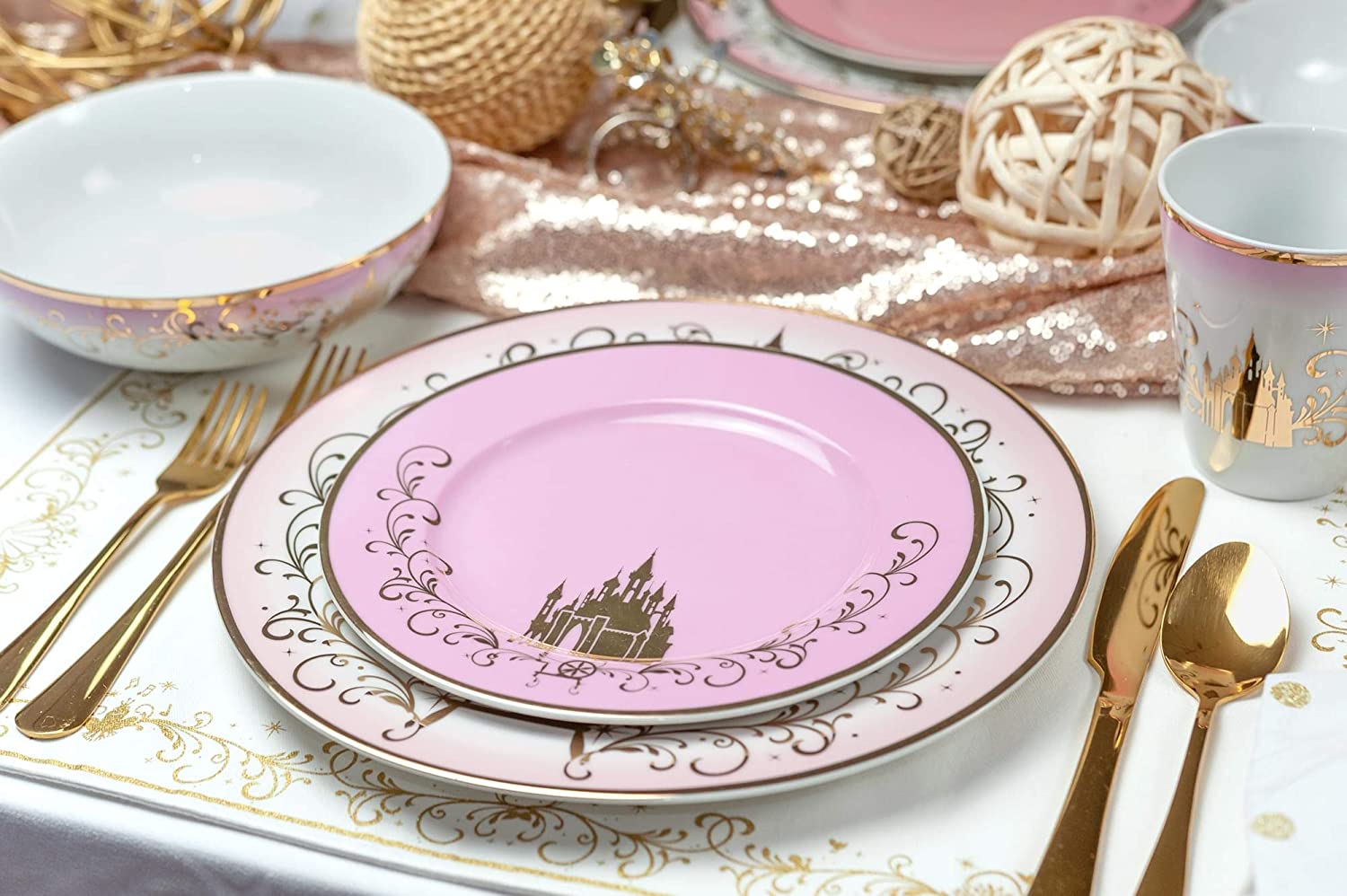 Juego De Vajillas Princesas Cocina Platos