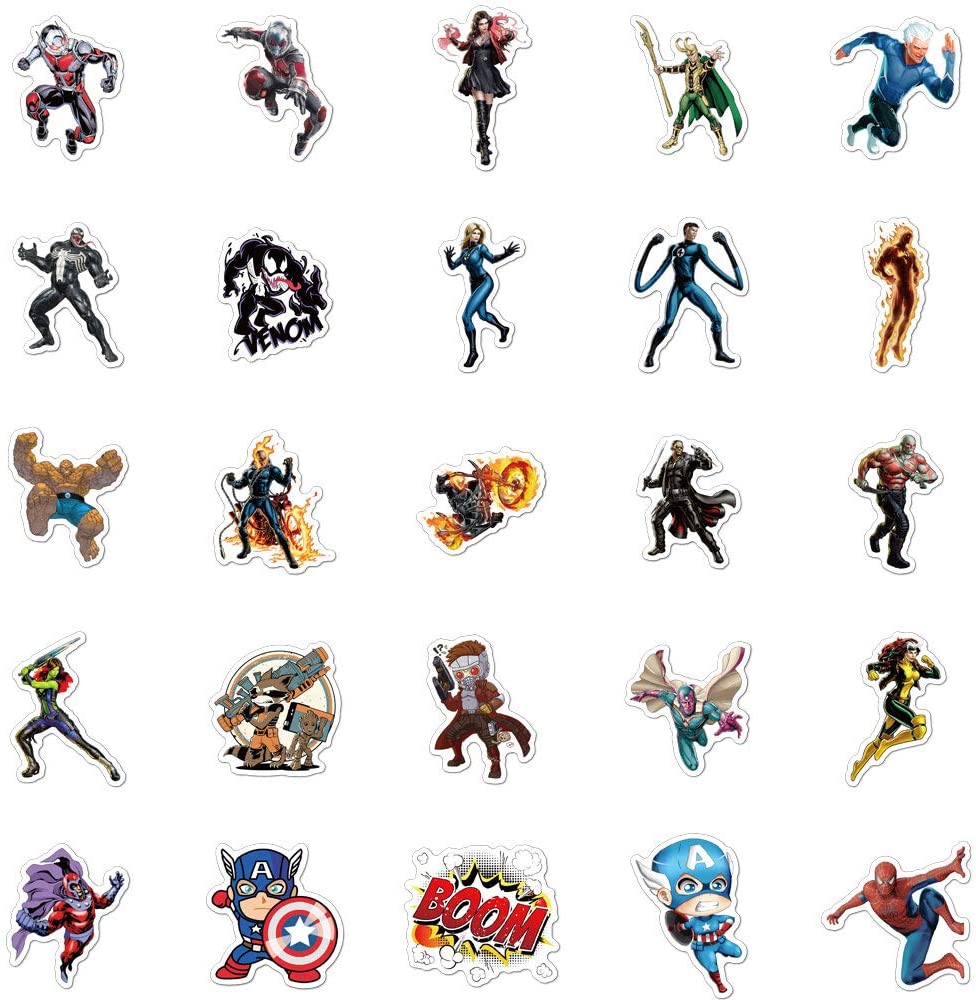 Avengers Marvel Set Calcamonias