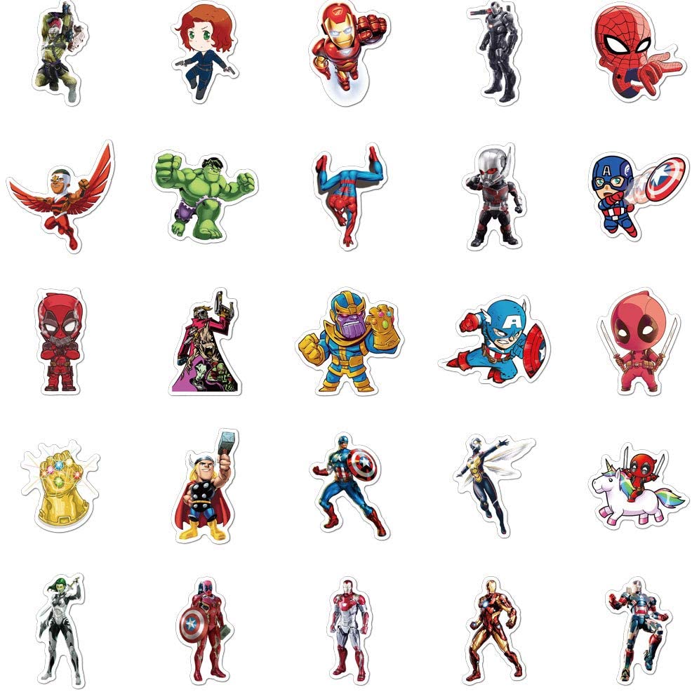 Avengers Marvel Set Calcamonias