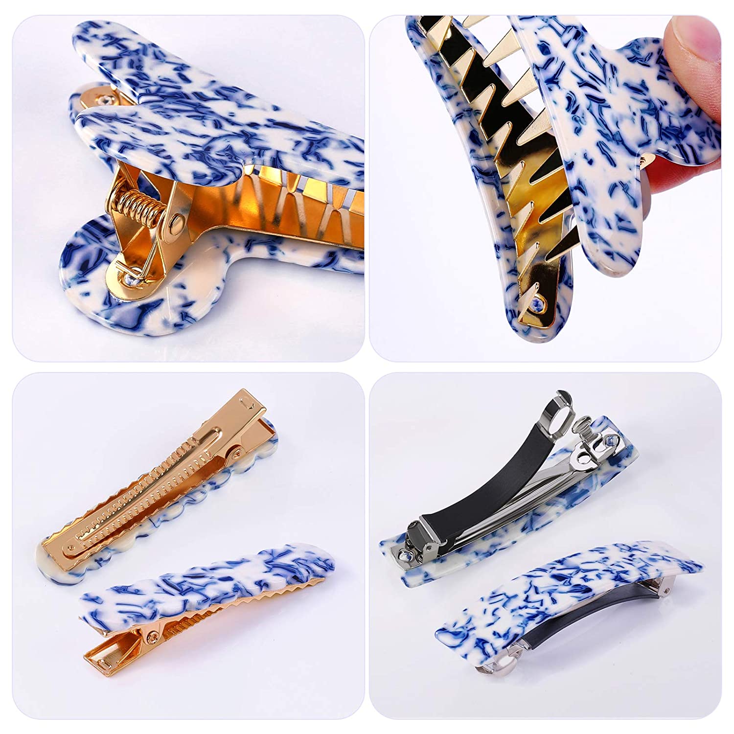 Set De Broches Cabello Tipo Porcelana