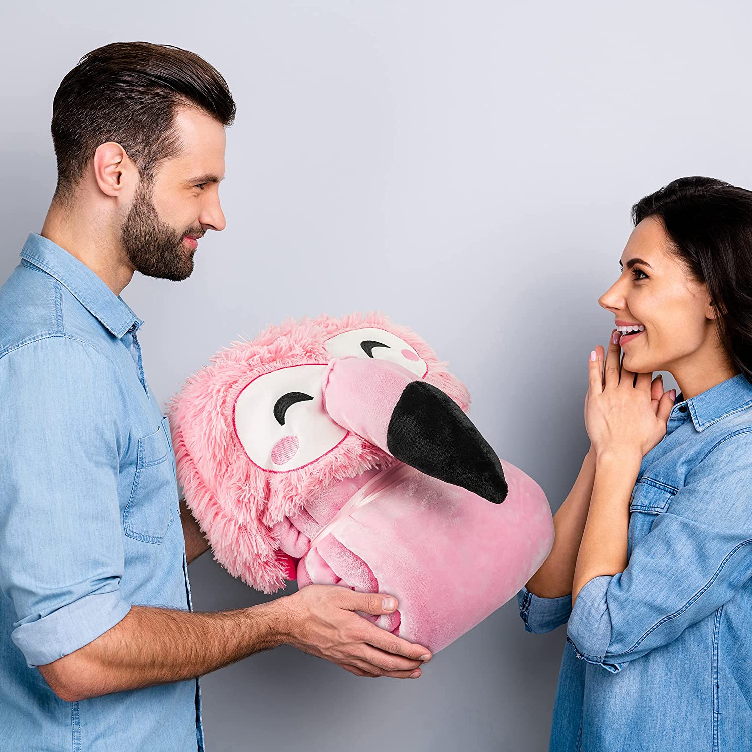 Flamingo Cobija Manta Tipo Kigurumi