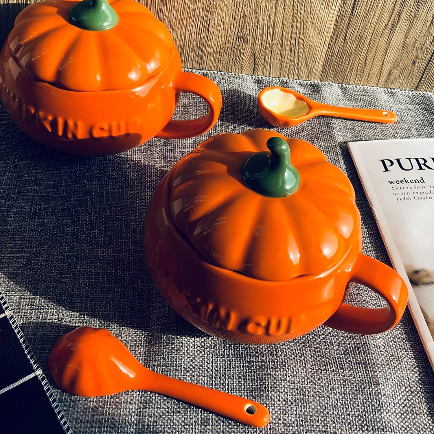 Taza Calabaza Y Cuchara